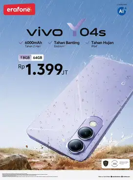 Vivo y04s 3”4+4/64