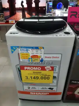 Mesin Cuci Sharp ES-M809T Bisa Cicilan Tanpa Kartu Kredit