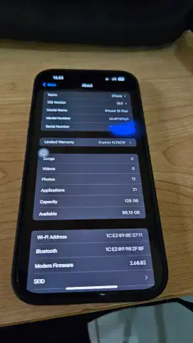 Iphone 15 plus 128 gb ibox baru 1 bulan