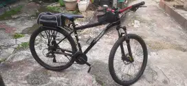 Sepeda MTB POLYGON cascade 4 warna hitam strip hijau