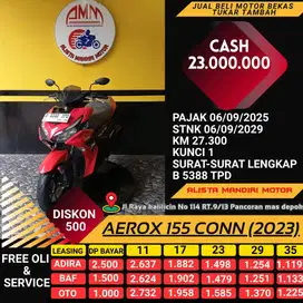 AEROX CONN 155 2023/ DP 1 JUTA / KM 27 RB RASA BARU