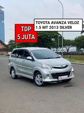 TOYOTA AVANZA VELOZ 1.5 MT 2013 SILVER PROMO MURAH DP MINIM 5 JUTA