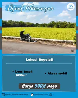 Tanah Pekarangan Lokasi Boyolali