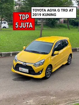 TOYOTA AGYA G TRD SPORTIVO AT 2019 KUNING PROMO MURAH DP MINIM 5 JUTA