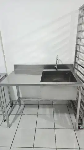 Sink Stainless Steel uk.P.110xL.60xT.80 cm