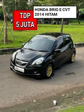 HONDA BRIO E CVT 2014 HITAM PROMO MURAH DP MINIM 5 JUTA