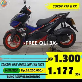 YAMAHA AEROX CON TAHUN 2024 SIAP PAKAI, BERGARANSI, GRATIS OLI