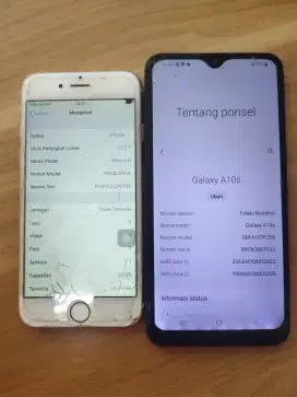 Iphone 6 32gb & Samsung A10s ( 2 unit )