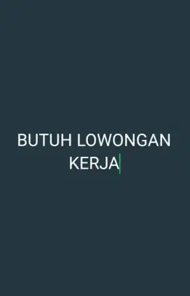 Mencari pekerjaan