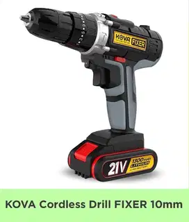 Bor Tangan Baterai Tembok 21V Kova Cordless 10mm