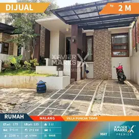 DIJUAL RUMAH 1 LANTAI DI VILLA PUNCAK TIDAR MALANG