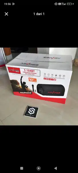 Dijual speaker advand t104 pro 10 inci plus mic karaoke mulus banget
