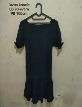 Dress krincle all size