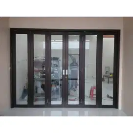 jenis pintu kaca aluminium