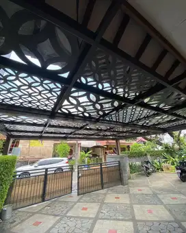 kanopi kaca tempered