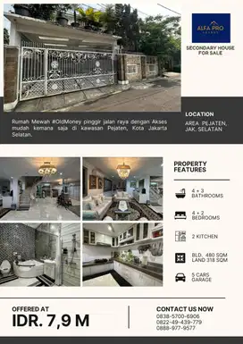 Jual Cepat Rumah Mewah di Pejaten JakSel