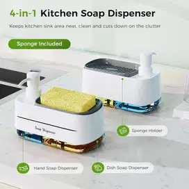 tempat sabun cuci tangan dan piring soap dispenser ada baret sedikit