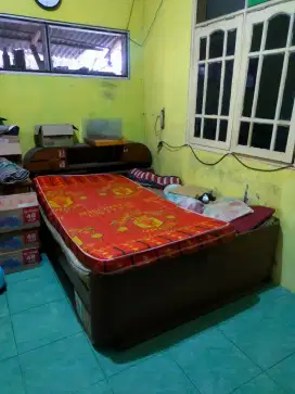 Dipan kayu jati dan springbed