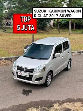 SUZUKI WAGON R GL AT 2017 SILVER PROMO MURAH DP MINIM 5 JUTA