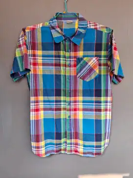 Kemeja Levis biru kotak size S