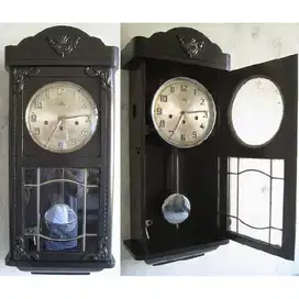 Jam antik Junghans Westminster chime wall Clock era 1800 Germany