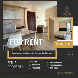 Sewa murah 2br medit 1 furnished siap huni dekat mal CP ta busway