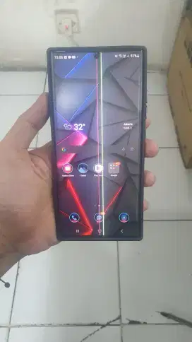 Samsung note 20 ultra mins lcd garis