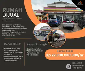 DIJUAL RUMAH + UNIT USAHA INDOMARET 24 JAM
