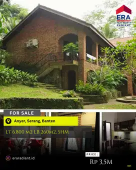 Villa Eksklusif Tropical House di Anyer - 6.800m² Dekat Pantai