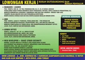 Lowongan kerja Jawa Tengah