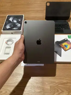Ipad Air 5 M1 64gb BH 99% Lengkap fullset original mulus banget
