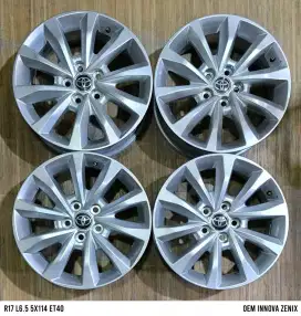 Jual velg original innova Zenix Type V R17 mulus