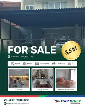 Rumah Modern dan Siap Huni di Kencana Loka, BSD City – Hanya 3,5 M!