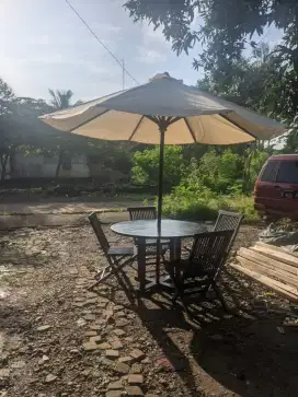 Meja payung santai outdor