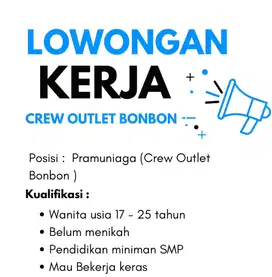 Dibutuhkan Karyawati di Green Pramuka Square