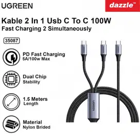 UGREEN KABEL 2 in 1 USB C