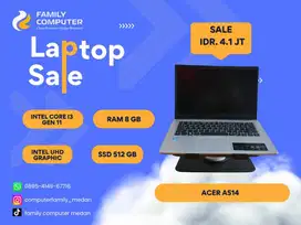 ACER ASPIRE A514 CORE I3-GEN11|8GB|SSD 512GB|LIKE NEW|BERGARANSI