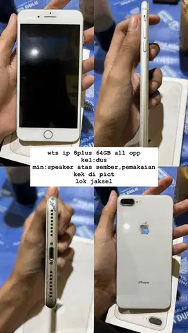 iphone 8+ 64gb inter all opperator