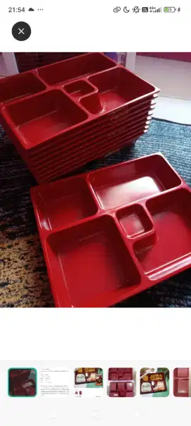 Piring bento melamin merk Dragon 10 pcs
