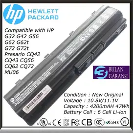 Baterai Batre ORI Laptop HP Pavilion G4 G6 G7 G42 DM4 DV3