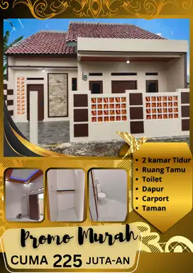 RUMAH MINIMALIS IDAMAN 2 KAMAR HARGA TERJANGKAU MULAI 225 JUTAAN