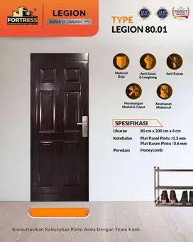 Fortress Pintu Baja Tipe Legion lebar 80