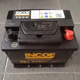 Aki Incoe Tipe DIN 55 Ampere Kepala Mendem Mobil Eropa