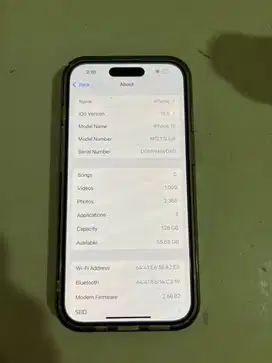 Iphone 15 128GB Wifi Only