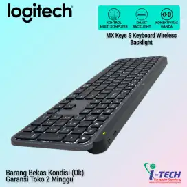 KEYBOARD LOGITECH MX KEYS S WIRELESS MULTI DEVICE BACKLIGHT