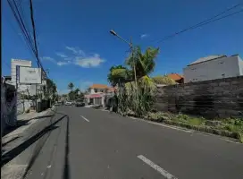 Jual tanah di jalan area jln merdeka,madri Drupadi renon