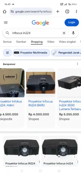 Infocus In224 3500 lumen
