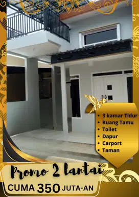 RUMAH IDEALIS 2 LANTAI DENGAN AKSES YANG SANGAT STRATEGIS BEBAS BANJIR