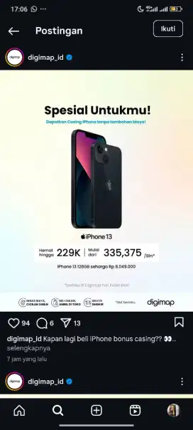 IPHONE 13 128 MIDNIGHT STARLIGHT