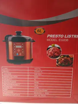 DIjual Presto Listrik 6 Liter EG008